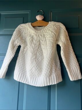 Copper Key Cream Cable Knit Pullover Sweater